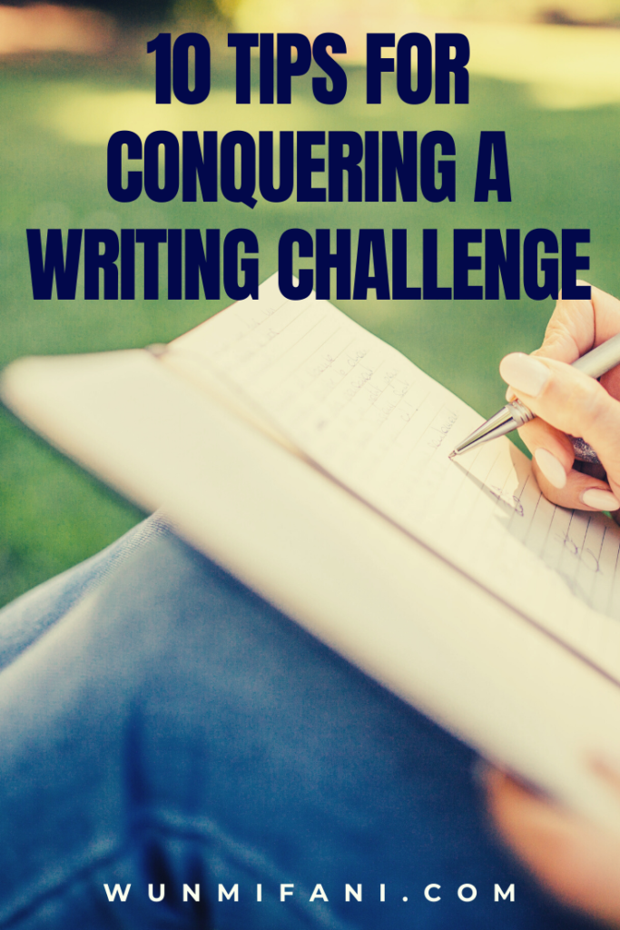 10 tips for conquering a writing challenge